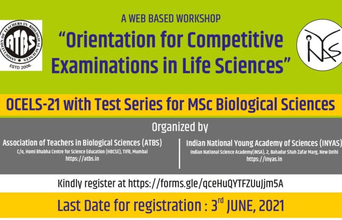Orientation for Competitive Examinations in Life Sciences (OCELS-21)